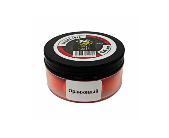 Lion Baits Бойлы плавающие Pop-Up "Aroma Free" (без аромы) оранжевые 14 мм, Вкус: без вкуса, Расцветка: оранжевый, Диаметр (мм): 14, фото 