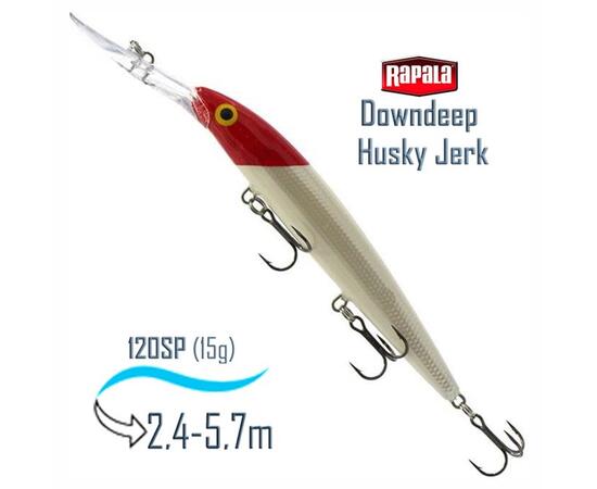 Воблер RAPALA Downdeep Husky Jerk 12, RH, Цвет: RH, Вес гр: 15, Длина, мм: 120 мм, фото 
