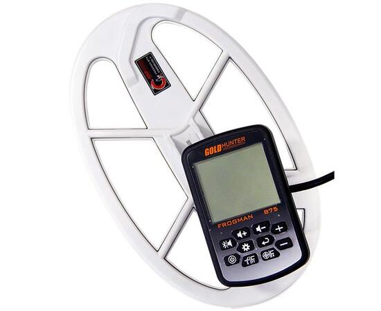 Металлоискатель Gold Hunter Frogman B75 WHITE с белой катушкой 11", фото , изображение 11