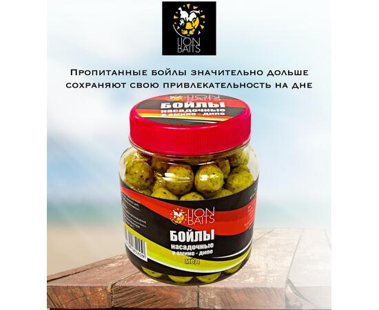 Lion Baits Бойлы насадочные в амино-дипе "Мед" 14мм 280мл, фото , изображение 2