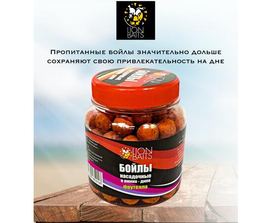 Lion Baits Бойлы насадочные в амино-дипе "Фрутелла" 14мм 280мл, фото , изображение 2