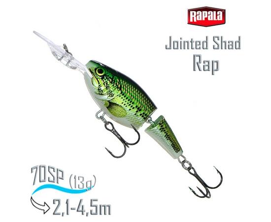 Воблер RAPALA Jointed Shad Rap 07, BB, Цвет: BB, Вес гр: 13, Длина, мм: 70 мм, фото 