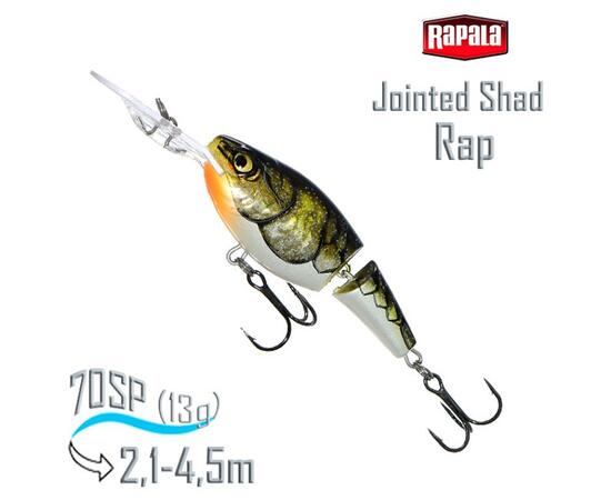 Воблер RAPALA Jointed Shad Rap 07, CW, Цвет: CW, Вес гр: 13, Длина, мм: 70 мм, фото 