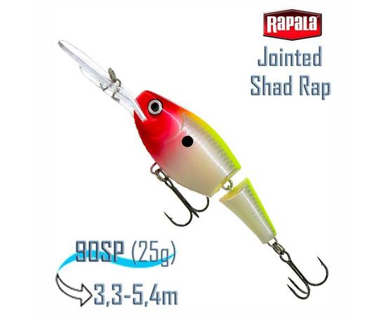 Воблер RAPALA Jointed Shad Rap 09, CLN, фото 