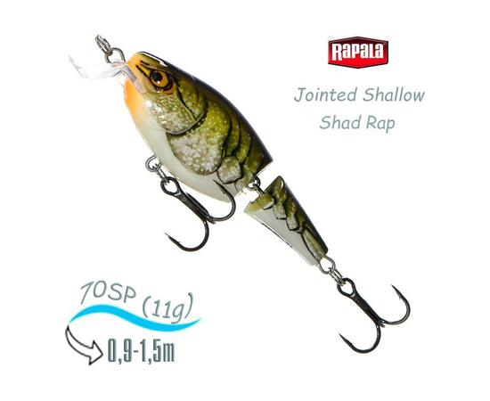 Воблер RAPALA Jointed Shallow Shad Rap 07, CW, Цвет: CW, Вес гр: 11, Длина, мм: 70 мм, фото 