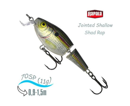 Воблер RAPALA Jointed Shallow Shad Rap 07, SD, Цвет: SD, Вес гр: 11, Длина, мм: 70 мм, фото 