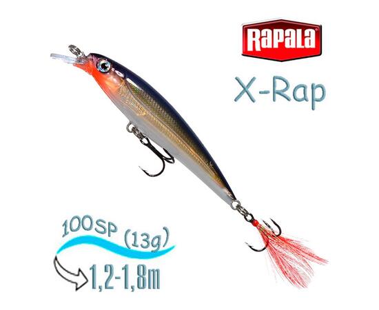 Воблер RAPALA X-Rap 10, PG, Цвет: PG, Вес гр: 13, Длина, мм: 100 мм, фото 