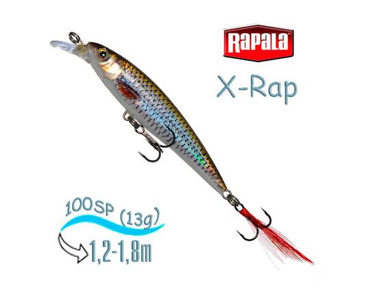 Воблер RAPALA X-Rap 10, ROL, Цвет: ROL, Вес гр: 13, Длина, мм: 100 мм, фото 