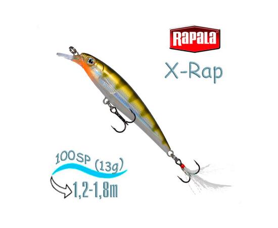 Воблер RAPALA X-Rap 10, YP, Цвет: YP, Вес гр: 13, Длина, мм: 100 мм, фото 