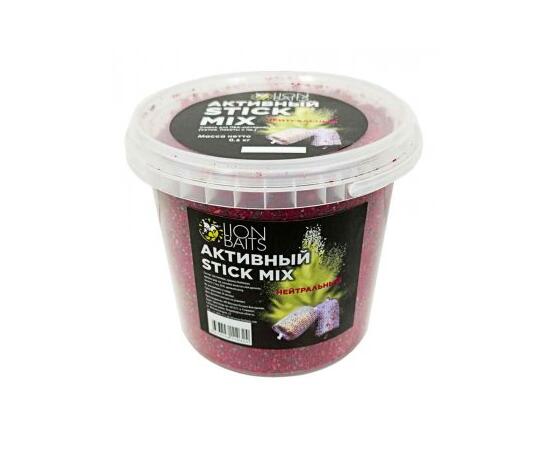 Lion baits Stick mix Активный "Нейтральный" ведро 600 гр, Вкус: Нейтральный, фото 