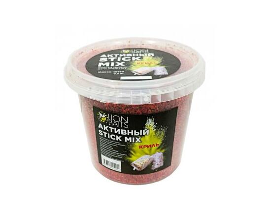 Lion baits Stick mix Активный "Криль" ведро 600 гр, Вкус: Криль, фото 