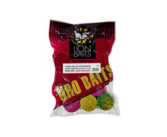 Lion baits Пылящие диски для прикармливания Флюро-Светофор "Рыба" 15шт, Вкус для группировки: Рыба, фото 