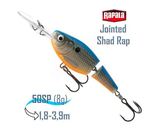Воблер RAPALA Jointed Shad Rap 05, BSD, Цвет: BSD, фото 