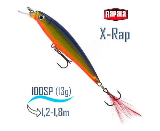 Воблер RAPALA X-Rap 10, HS, Цвет: HS, Вес гр: 13, Длина, мм: 100 мм, фото 