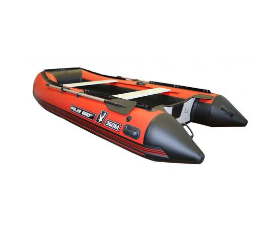Надувная лодка Polar Bird 360M NEW Merlin Кречет (стеклокомпозит)черный красный, Цвет: черный/красный, фото 