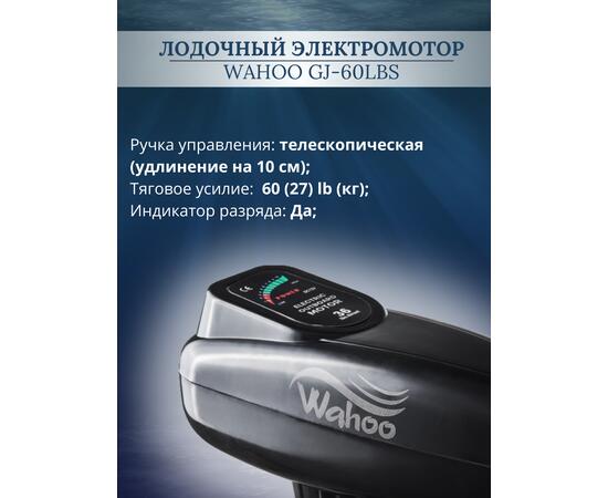 Лодочный электромотор Wahoo GJ-60lbs, фото , изображение 2
