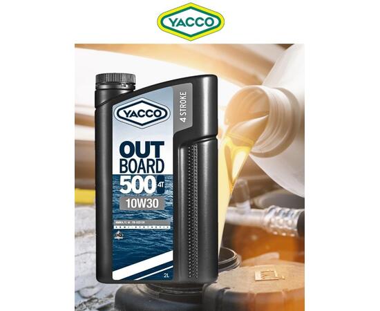 Масло моторное Yacco 4T outboard 500 10W-30 полусинтетика 2л, фото 