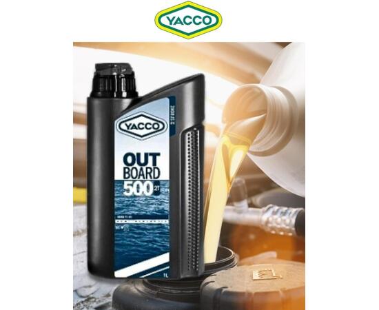 Масло моторное Yacco 2T outboard 500 NMMA TC-W3 полусинткетика 1л, фото 