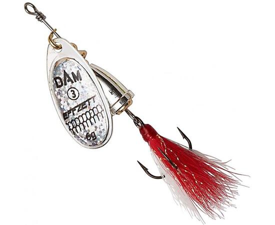 Блесна вращающаяся DAM FZ Executor Dressed Spinner #2 4g S Reflex Silver, фото 