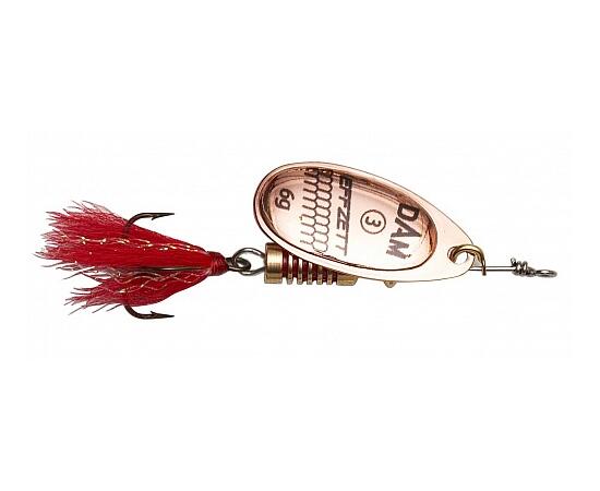 Блесна вращающаяся DAM FZ Standard Dressed Spinner #1 3g S Copper, фото 
