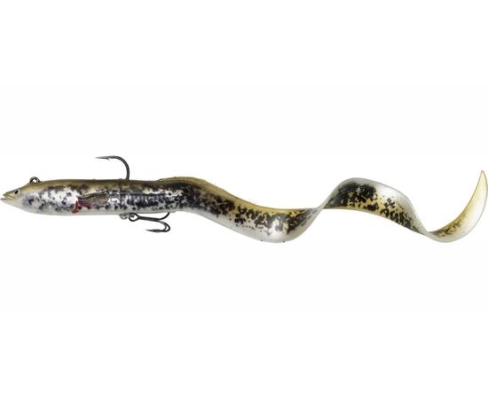 Приманка мягкая SAVAGE GEAR 4D Real Eel 30cm 80g S Olive/Pearl Php, фото 