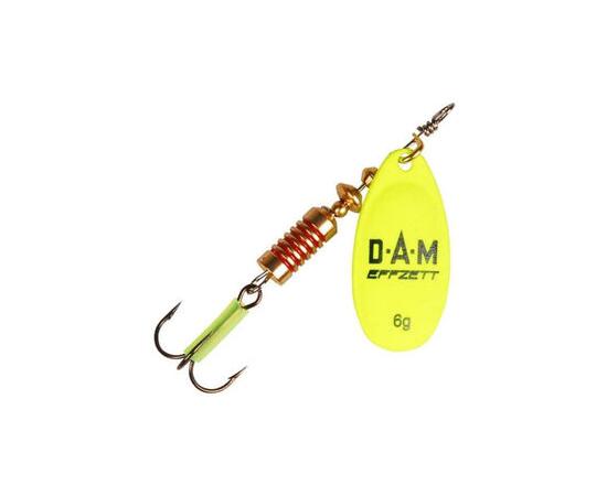 Блесна вращающаяся DAM FZ Fluo Spinner #4 10g S Yellow, фото 
