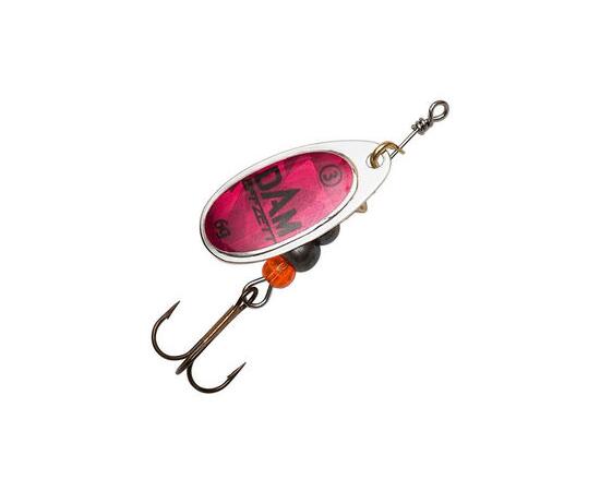 Блесна вращающаяся DAM FZ Fluo Spinner #4 10g S Magenta Prisma, фото 