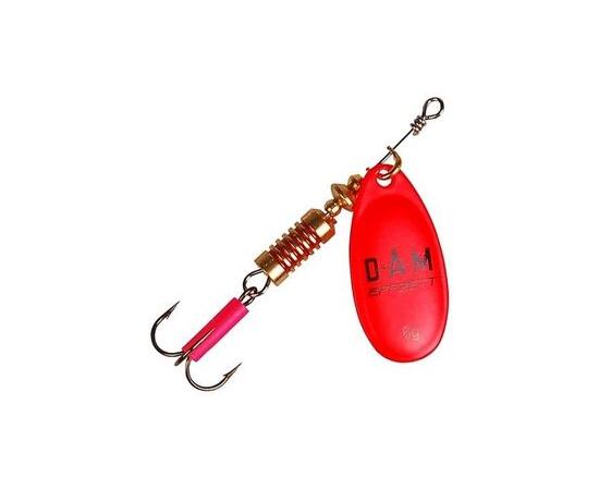 Блесна вращающаяся DAM FZ Fluo Spinner #2 4g S Red, фото 