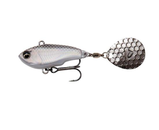 Тейл спиннер SAVAGE GEAR Fat Tail Spin 6.5cm 16g Sinking, White Silver, фото 