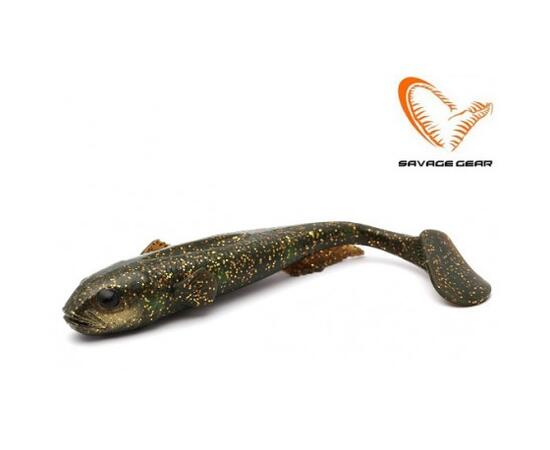 Приманка мягкая SAVAGE GEAR 3D Goby Shad 23cm 96g Motor Oil Goby UV 1pcs Blister, фото 