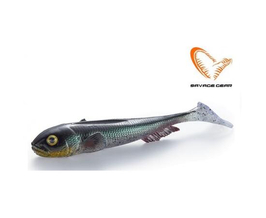 Приманка мягкая SAVAGE GEAR 3D Goby Shad 23cm 96g Green/Silver Goby 1pcs Blister, фото 