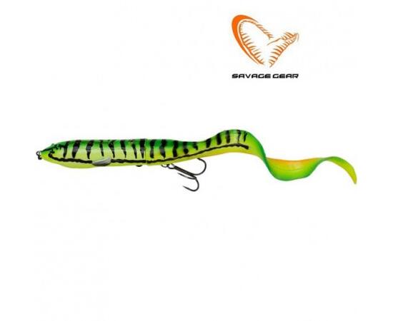 Приманка мягкая SAVAGE GEAR 3D Hard Eel 2+1 17cm 50g SS Firetiger, фото 