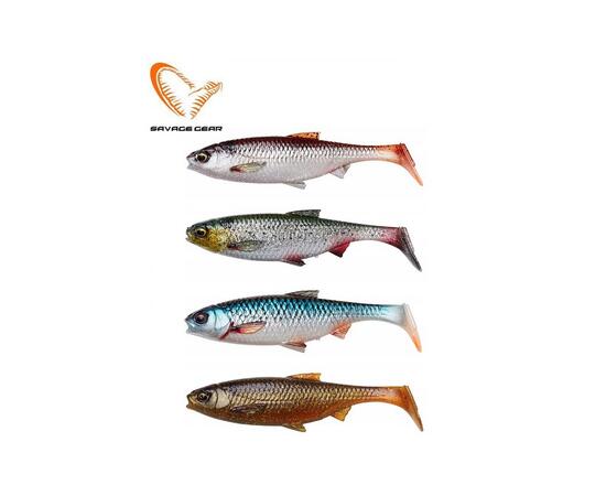Приманка мягкая SAVAGE GEAR 3D River Roach 14cm 28g Dark Water Mix 4шт, фото , изображение 2