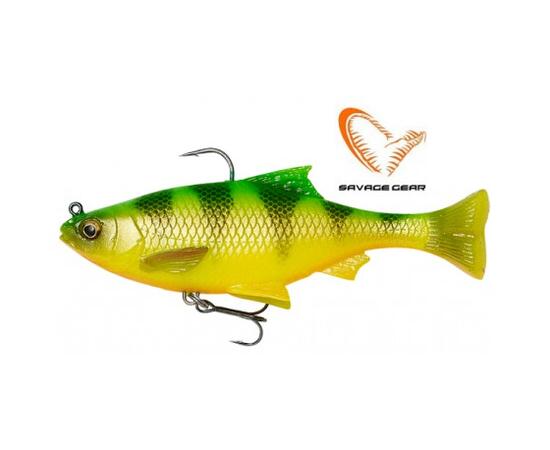 Приманка мягкая SAVAGE GEAR 3D Roach Pulsetail 10cm 17.5g S Firetiger 2pcs, фото 