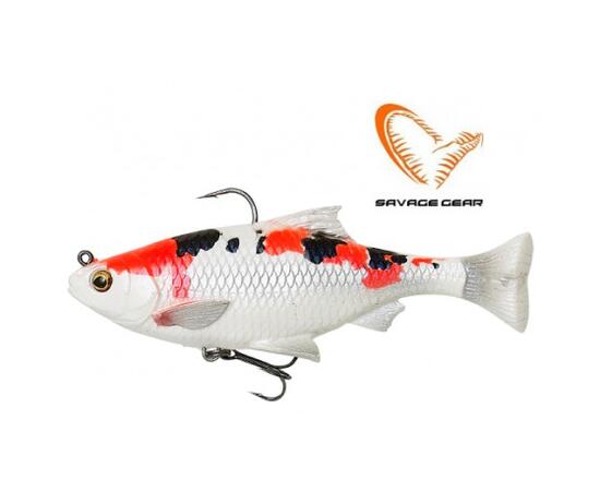 Приманка мягкая SAVAGE GEAR 3D Roach Pulsetail 10cm 17.5g S Koi 2pcs, фото 