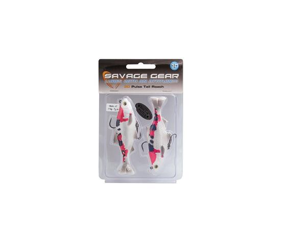 Приманка мягкая SAVAGE GEAR 3D Roach Pulsetail 10cm 17.5g S Koi 2pcs, фото , изображение 2