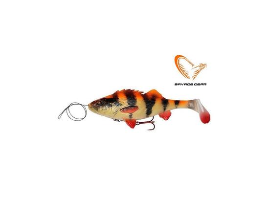 Приманка мягкая SAVAGE GEAR 4D Line Thru Perch Shad 20cm 100g SS Albino, фото 