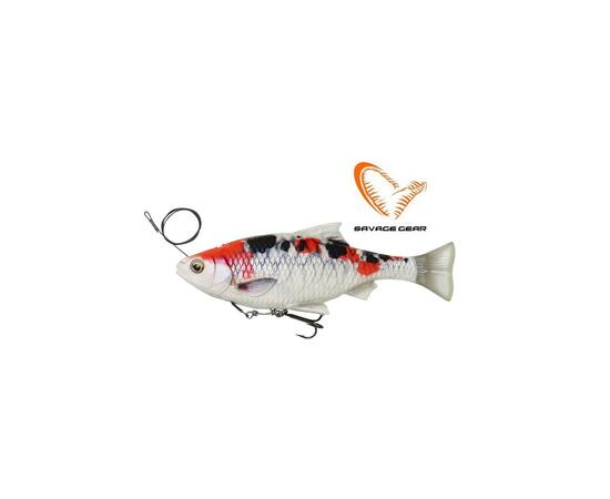 Приманка мягкая SAVAGE GEAR 4D Line Thru Pulse Tail Roach 18cm 90g SS Koi, фото 