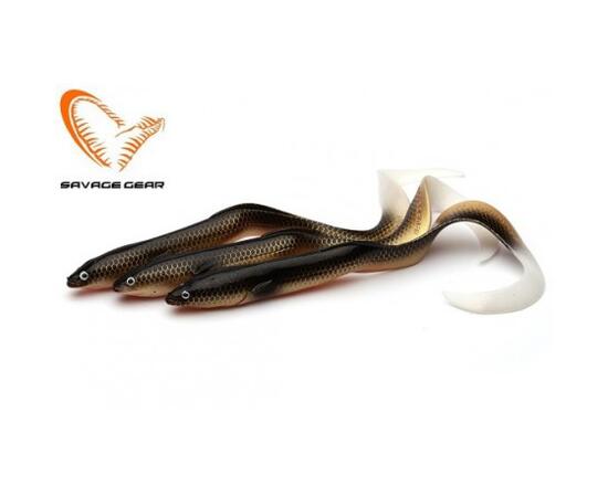 Приманка мягкая SAVAGE GEAR LB Real EEL 15cm 12g Dirty Eel 3pcs Blister, фото 