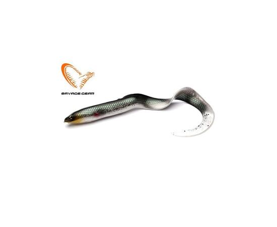 Приманка мягкая SAVAGE GEAR LB Real EEL 20cm 27g Green Silver 2pcs Blister, фото 