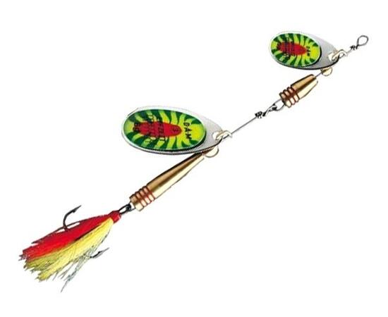 Блесна вращающаяся DAM FZ Tandem Spinner #2 & #4 14g S Fireshark, фото 