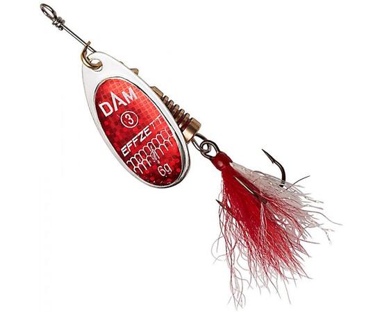 Блесна вращающаяся DAM FZ Standard Dressed Spinner #2 4g S Reflex Red, фото 