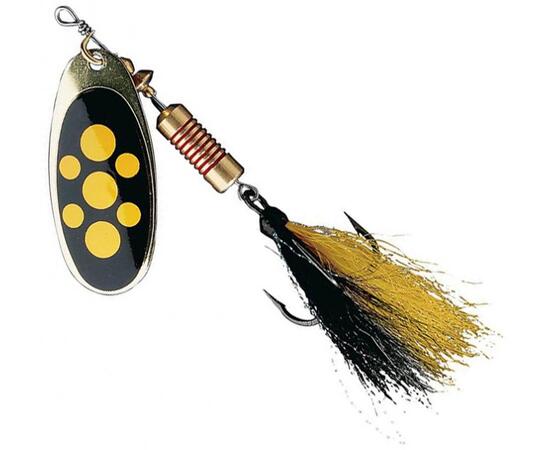 Блесна вращающаяся DAM FZ Standard Dressed Spinner #4 10g S Blacky, фото 