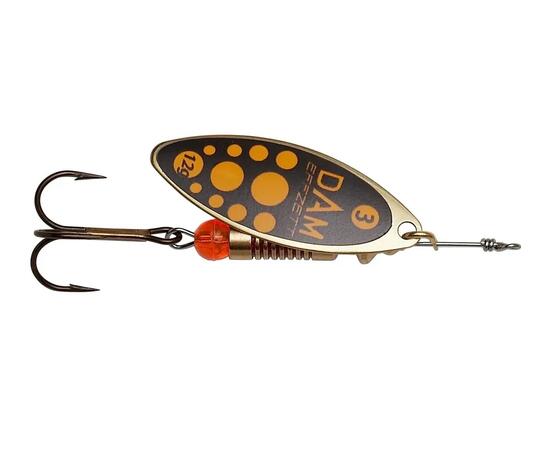 Блесна вращающаяся DAM FZ Predator Spinner #0 3g S Blacky, фото 