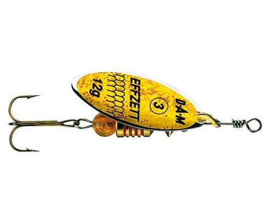 Блесна вращающаяся DAM FZ Predator Spinner #1 4g S Reflex Yellow, фото 