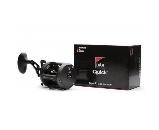 Катушка троллинговая DAM Quick 4 SD 30LHLWLC 3+1BB LEFT +count  Meters, фото , изображение 2