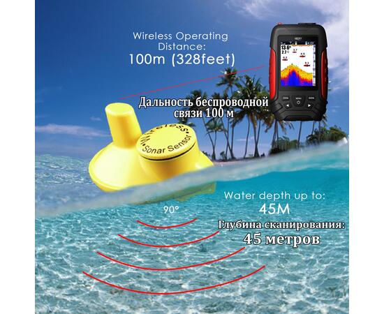 Беспроводной эхолот Lucky FL 168 LiC-W, фото , изображение 8