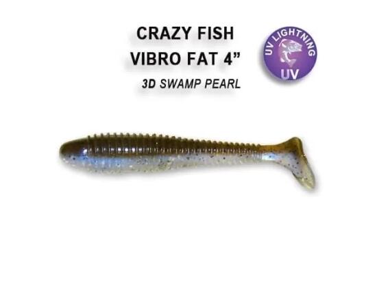 Мягкая приманка CRAZY FISH Vibro fat 4" 15-100-3d-6, фото 
