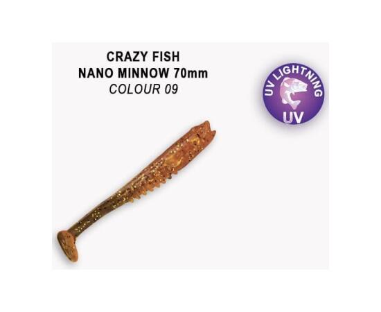 Мягкая приманка CRAZY FISH Nano Minnow 2.8" 53-70-9-7, фото 