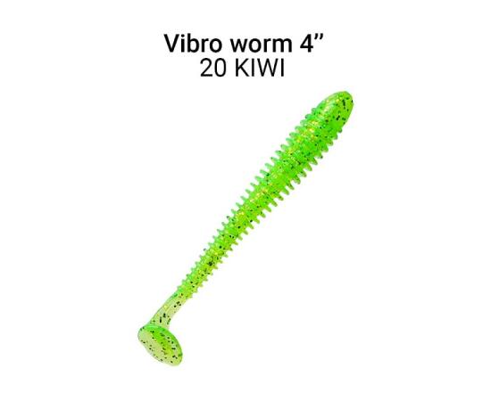 Мягкая приманка CRAZY FISH Vibro Worm 4'' 75-100-20-6, фото 